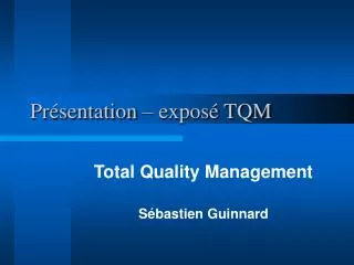 pr sentation expos tqm