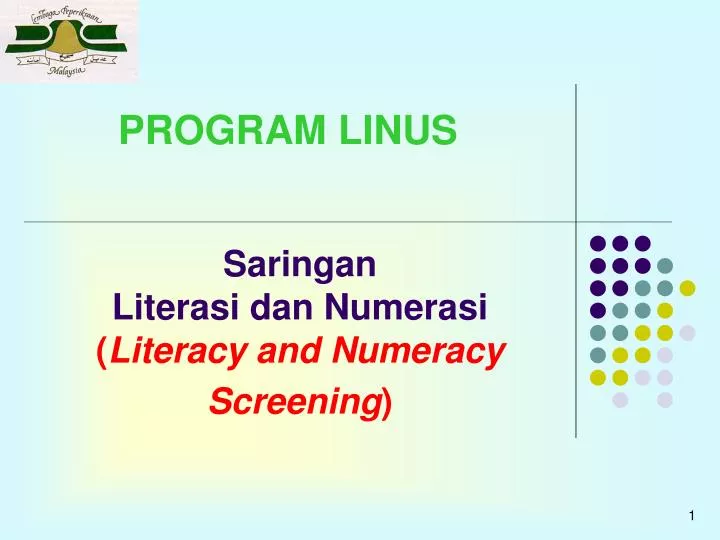saringan literasi dan numerasi literacy and numeracy screening