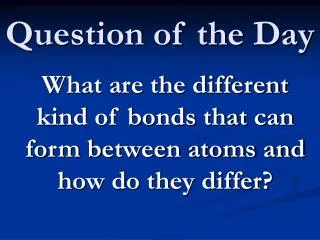question of the day