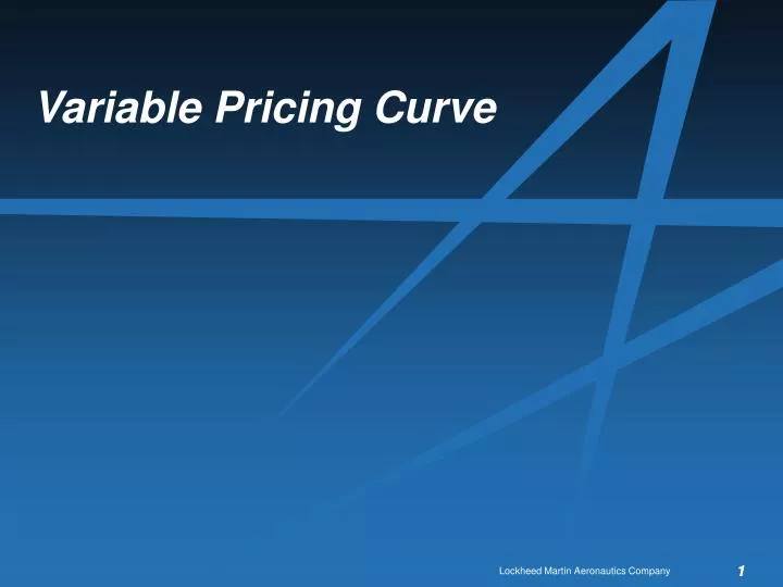 variable pricing curve