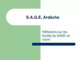 s a g e ard che