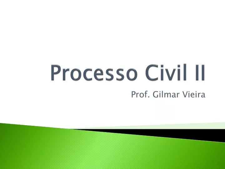processo civil ii