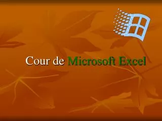 cour de microsoft excel