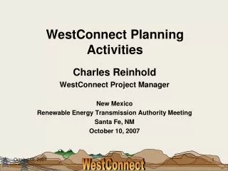 WestConnect Planning Activities