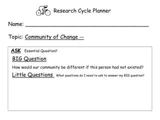 Research Cycle Planner