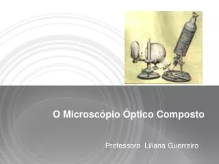 o microsc pio ptico composto