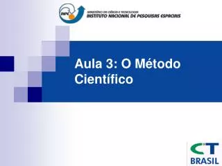 aula 3 o m todo cient fico