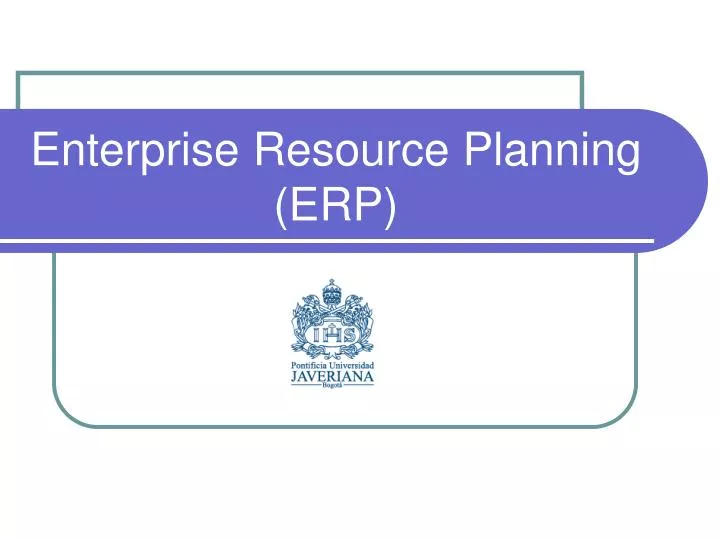 enterprise resource planning erp