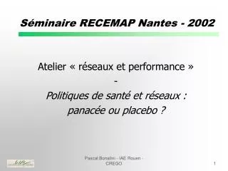 s minaire recemap nantes 2002