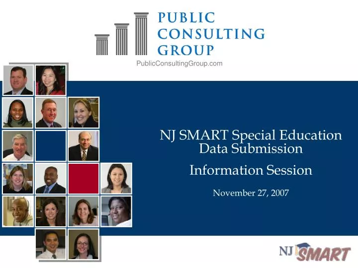 nj smart special education data submission information session november 27 2007
