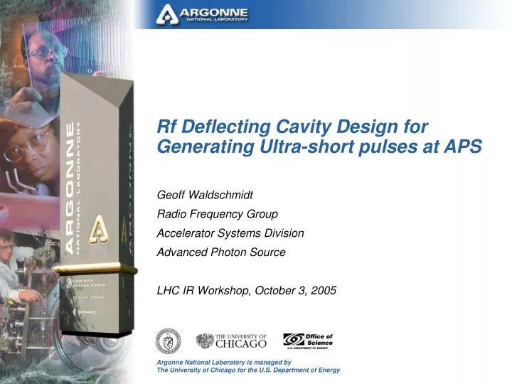 rf deflecting cavity design for generating ultra short pulses at aps