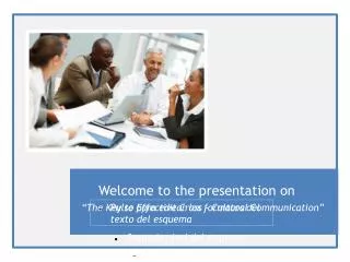 Welcome to the presentation on