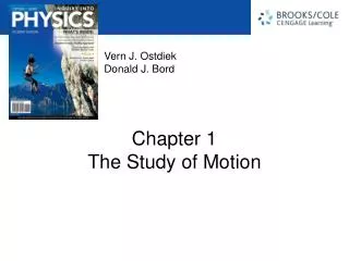 Chapter 1 The Study of Motion