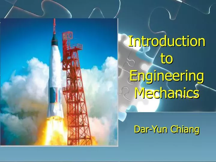 introduction to engineering mechanics dar yun chiang