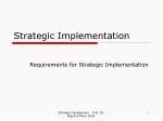 Strategic Implementation - slide 1
