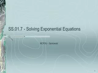 SS.01.7 - Solving Exponential Equations