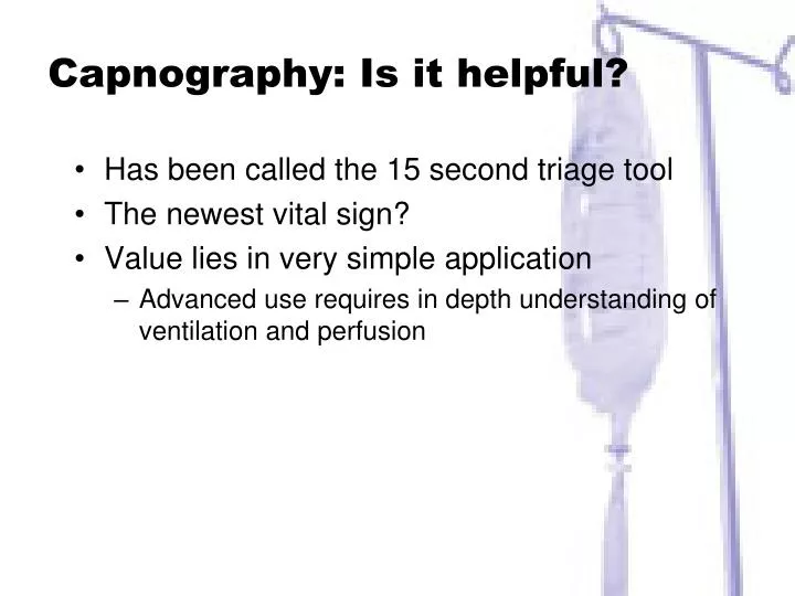 capnography is it helpful