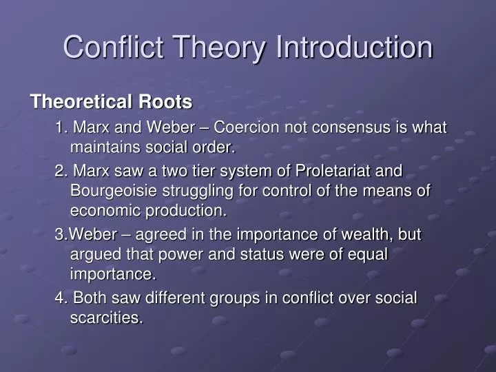 conflict theory introduction