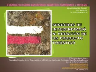 senderos de interpretaci n creaci n de un producto tur stico