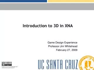 Introduction to 3D in XNA