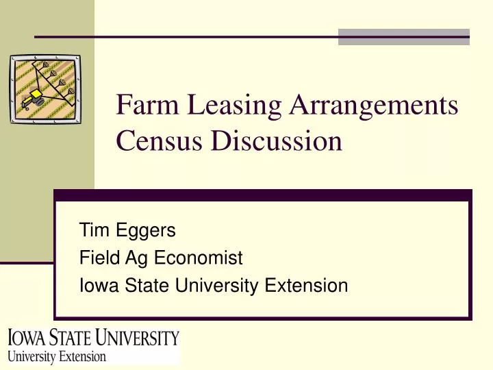 farm leasing arrangements census discussion