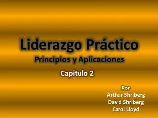 liderazgo pr ctico principios y aplicaciones