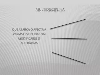 MULTIDISCIPLINA