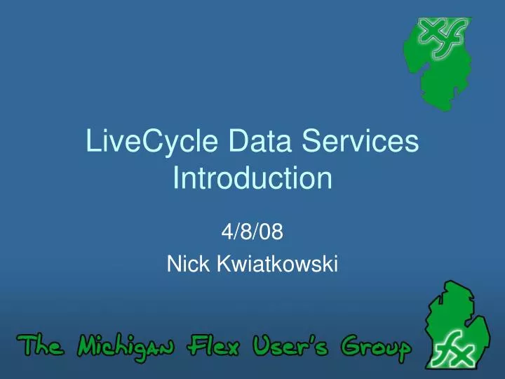 livecycle data services introduction