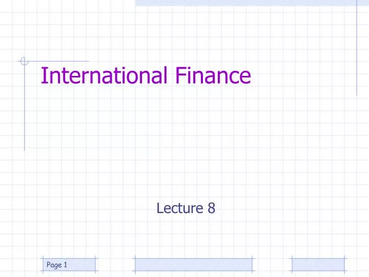 international finance