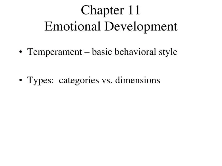 chapter 11 emotional development