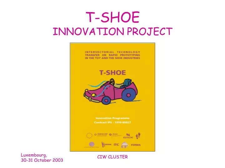 t shoe innovation project