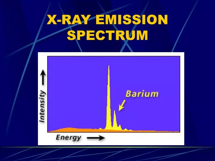 x ray emission spectrum