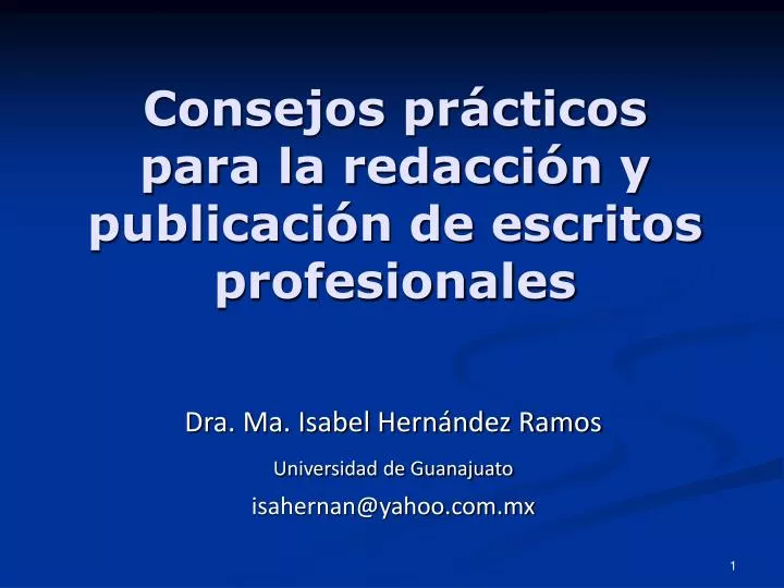 consejos pr cticos para la redacci n y publicaci n de escritos profesionales