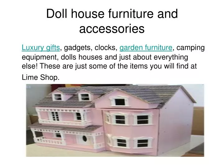 doll house furniture and accessories