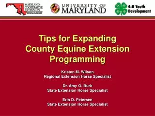 Tips for Expanding County Equine Extension Programming