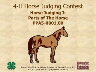 4-H Horse Judging Contest