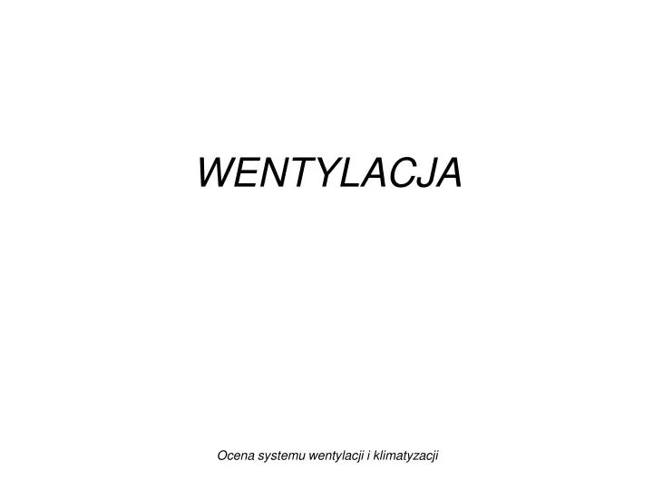 wentylacja