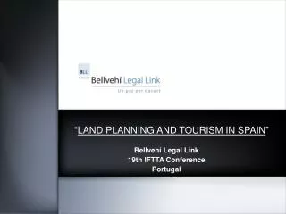 “ LAND PLANNING AND TOURISM IN SPAIN ”