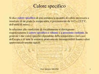 calore specifico