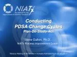Conducting PDSA Change Cycles Plan-Do-Study-Act - slide 1