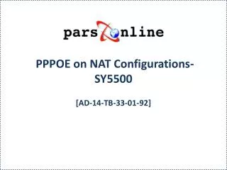 PPPOE on NAT Configurations-SY5500