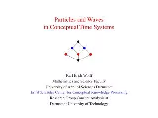 Particles and Waves in Conceptual Time Systems