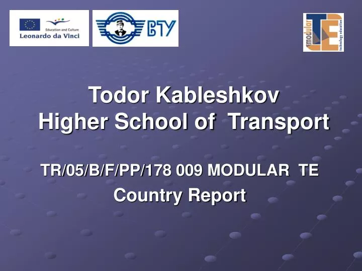 todor kableshkov higher school of transport