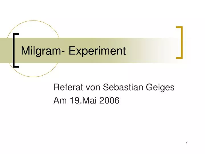 milgram experiment