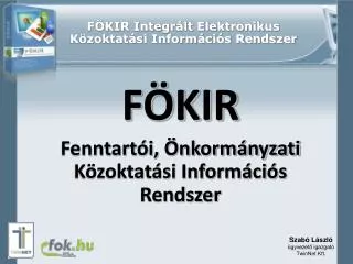 f kir integr lt elektronikus k zoktat si inform ci s rendszer