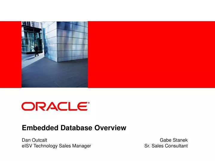 embedded database overview