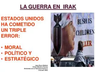 la guerra en irak
