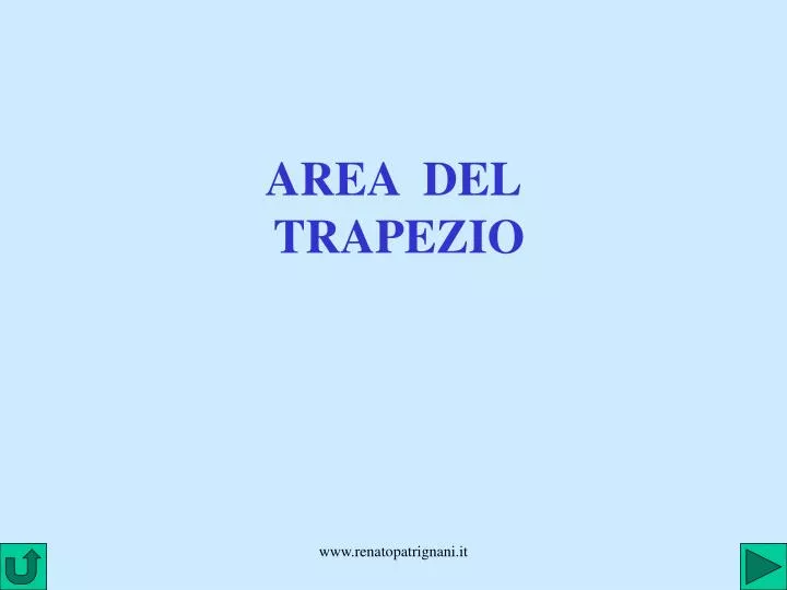 area del trapezio