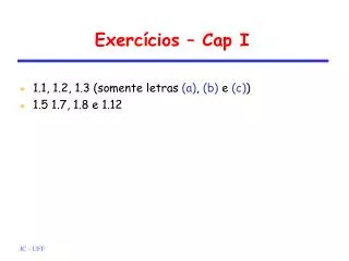 exerc cios cap i