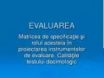 EVALUAREA - slide 1